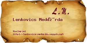 Lenkovics Medárda névjegykártya